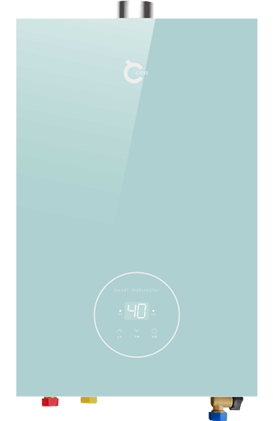 Ice Crystal Blue Glossy Glass