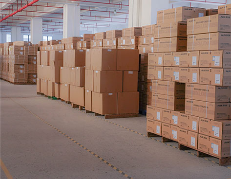Finished product packaging area