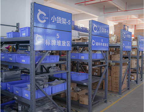 Standard stacking area
